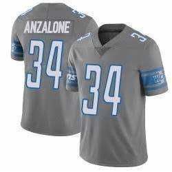 Men & Women & Youth Detroit Lions #34 Alex Anzalone Grey Vapor Untouchable Limited Stitched Jersey->denver broncos->NFL Jersey
